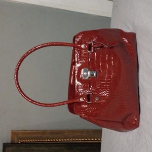 Bolso liz claiborne color rojo usado